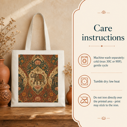100% Cotton Indian Vintage Tapestry Tote Bag
