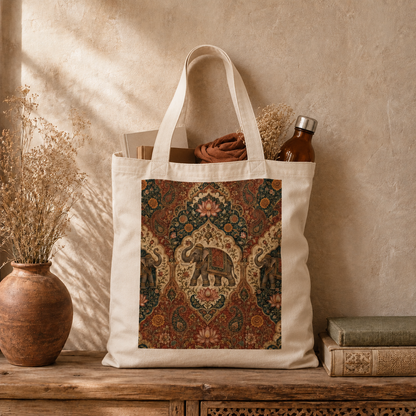 100% Cotton Indian Vintage Tapestry Tote Bag