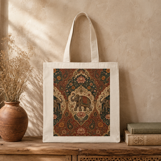 100% Cotton Indian Vintage Tapestry Tote Bag