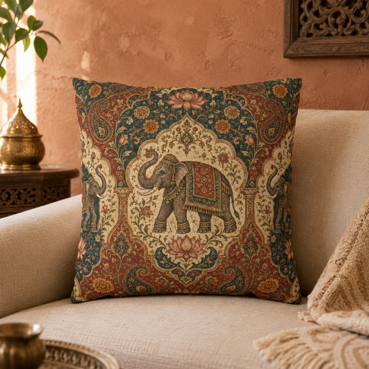 Indian Vintage Tapestry Pillow Case Cover
