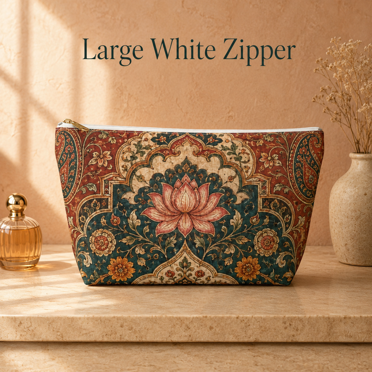 Indian Vintage Tapestry Makeup Accessory Pouch