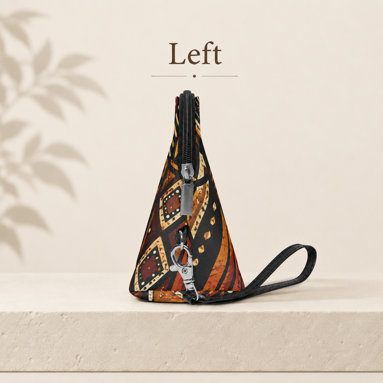 African Tribal Geometric Makeup Bag
