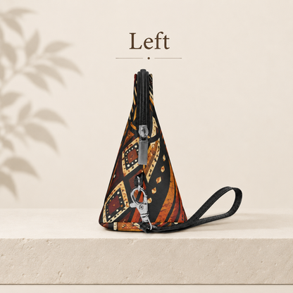 African Tribal Geometric Makeup Bag