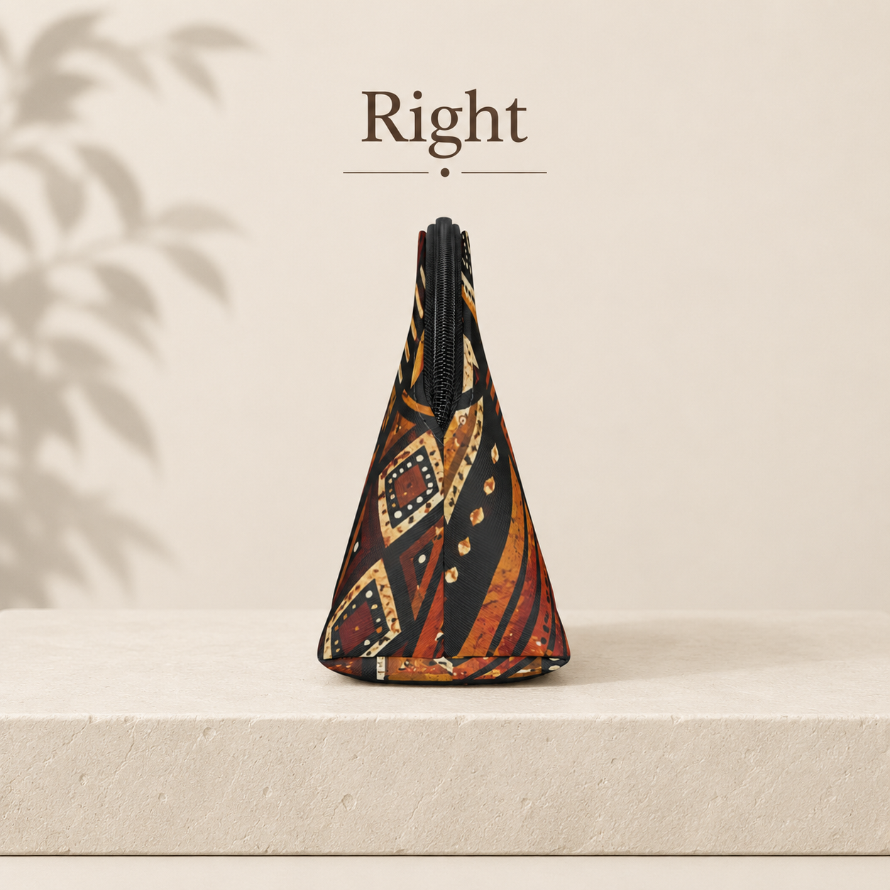 African Tribal Geometric Makeup Bag