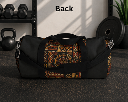 African Tribal Geometric Gym Duffel Bag
