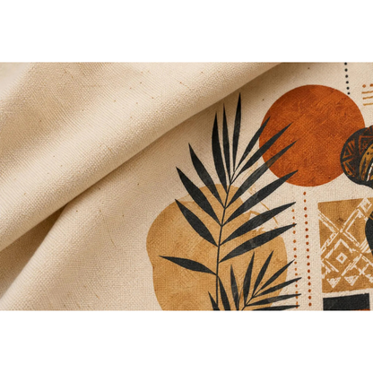 African Silhouette Pattern Full Art Tote Bag