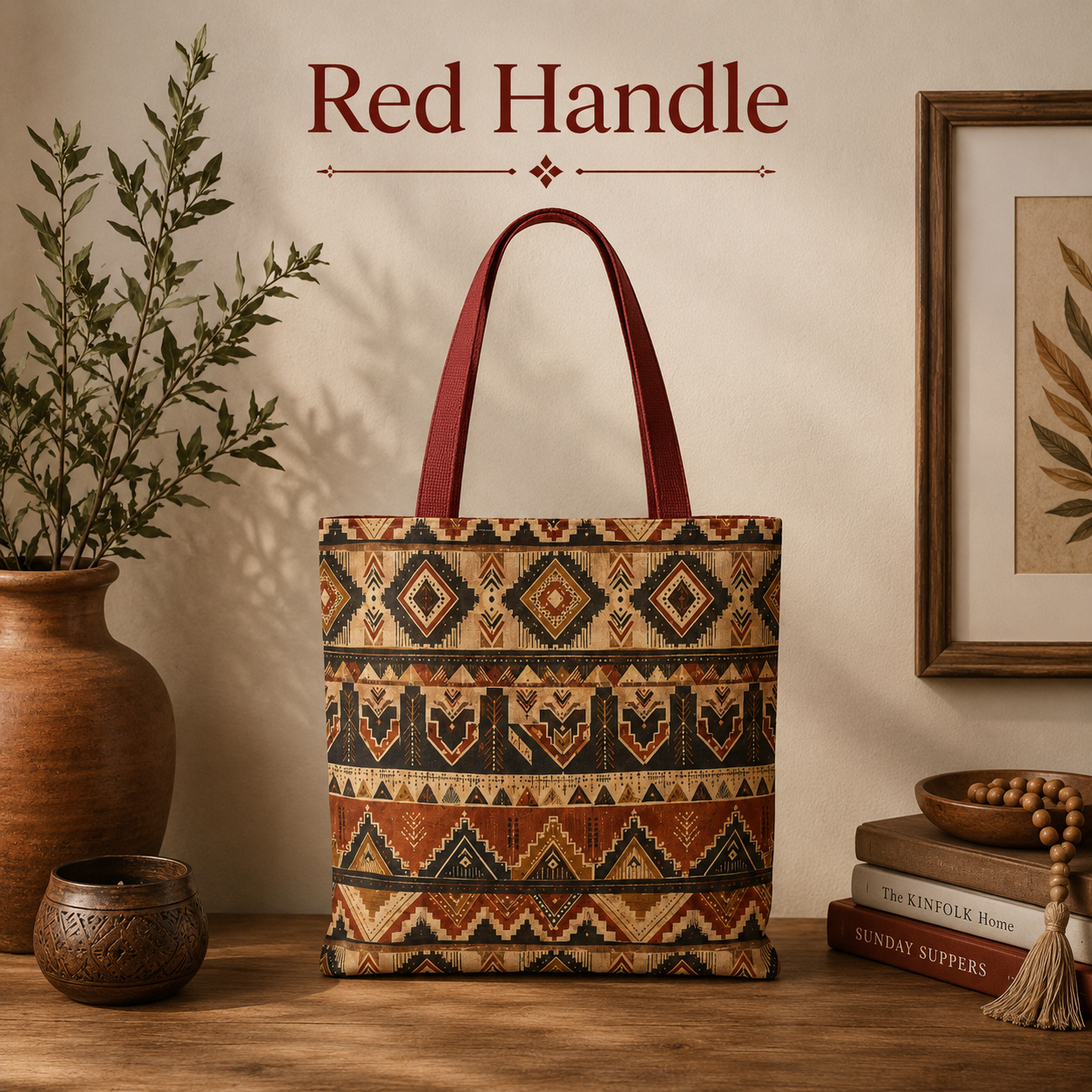 African Tribal Traditional Pattern Full Art Tote Bag