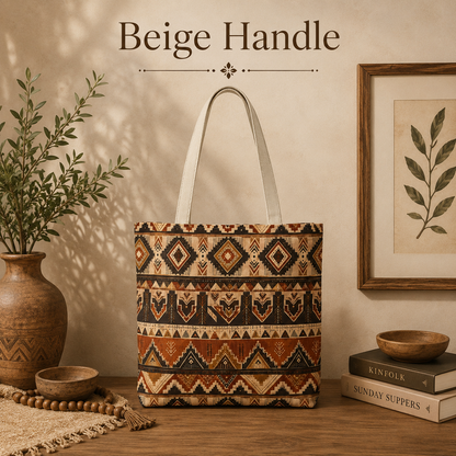 African Tribal Traditional Pattern Full Art Tote Bag