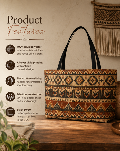 African Tribal Traditional Pattern Weekender Tote Bag