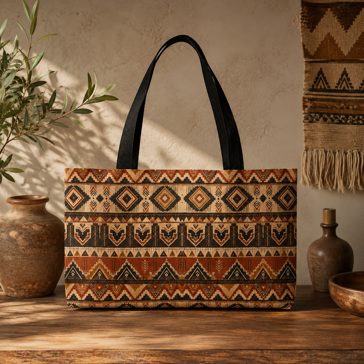 African Tribal Traditional Pattern Weekender Tote Bag