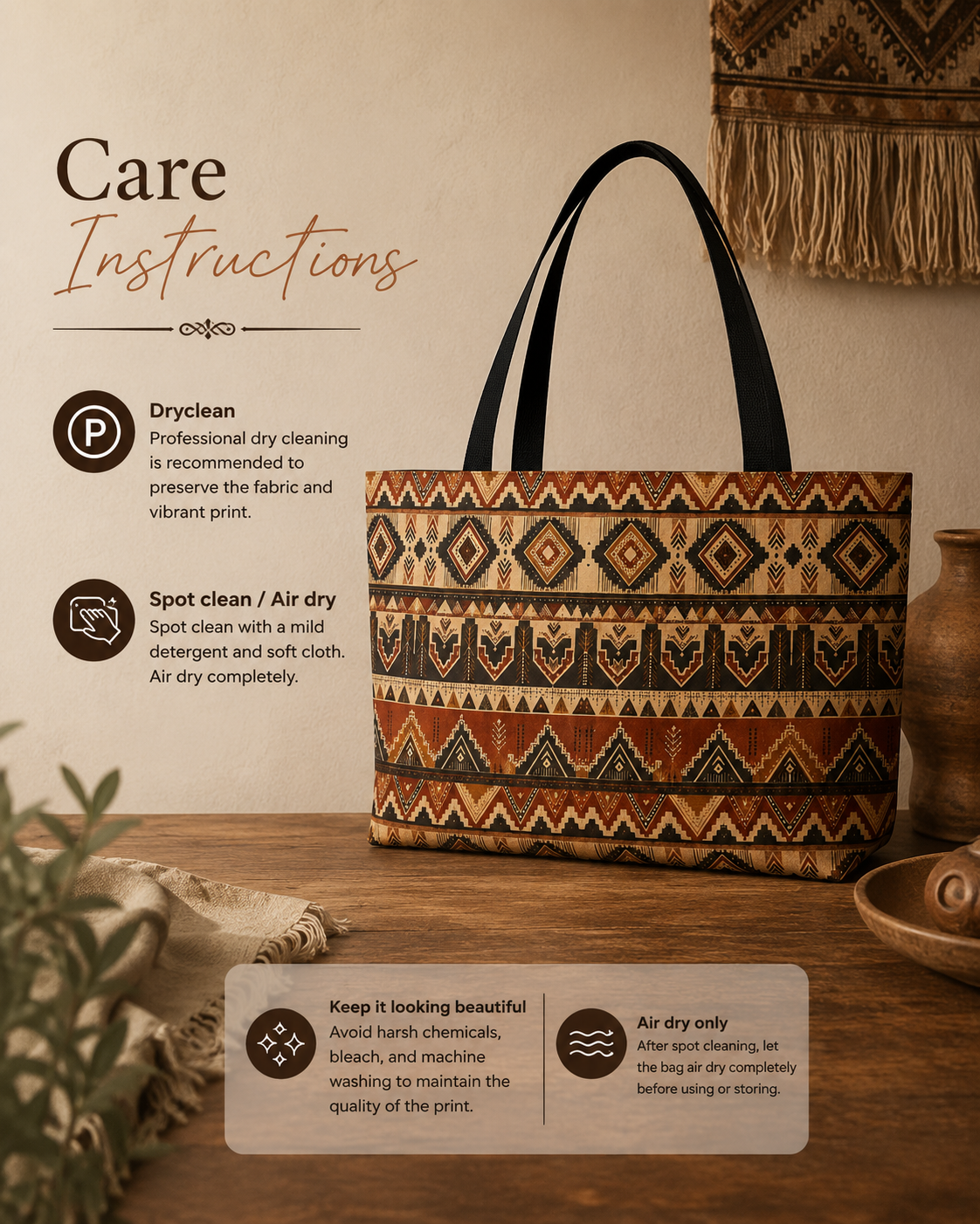 African Tribal Traditional Pattern Weekender Tote Bag