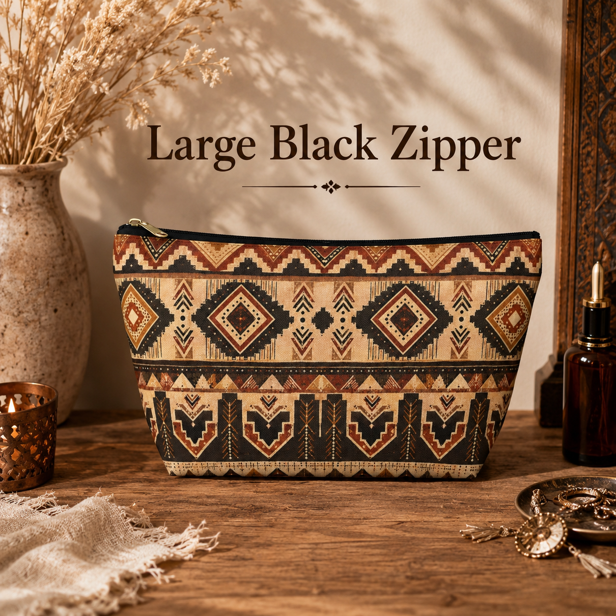 African Tribal Traditional Accessory Pouch Makeup Bag