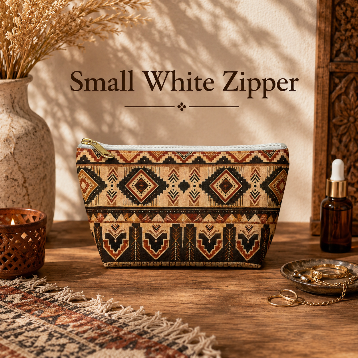 African Tribal Traditional Accessory Pouch Makeup Bag