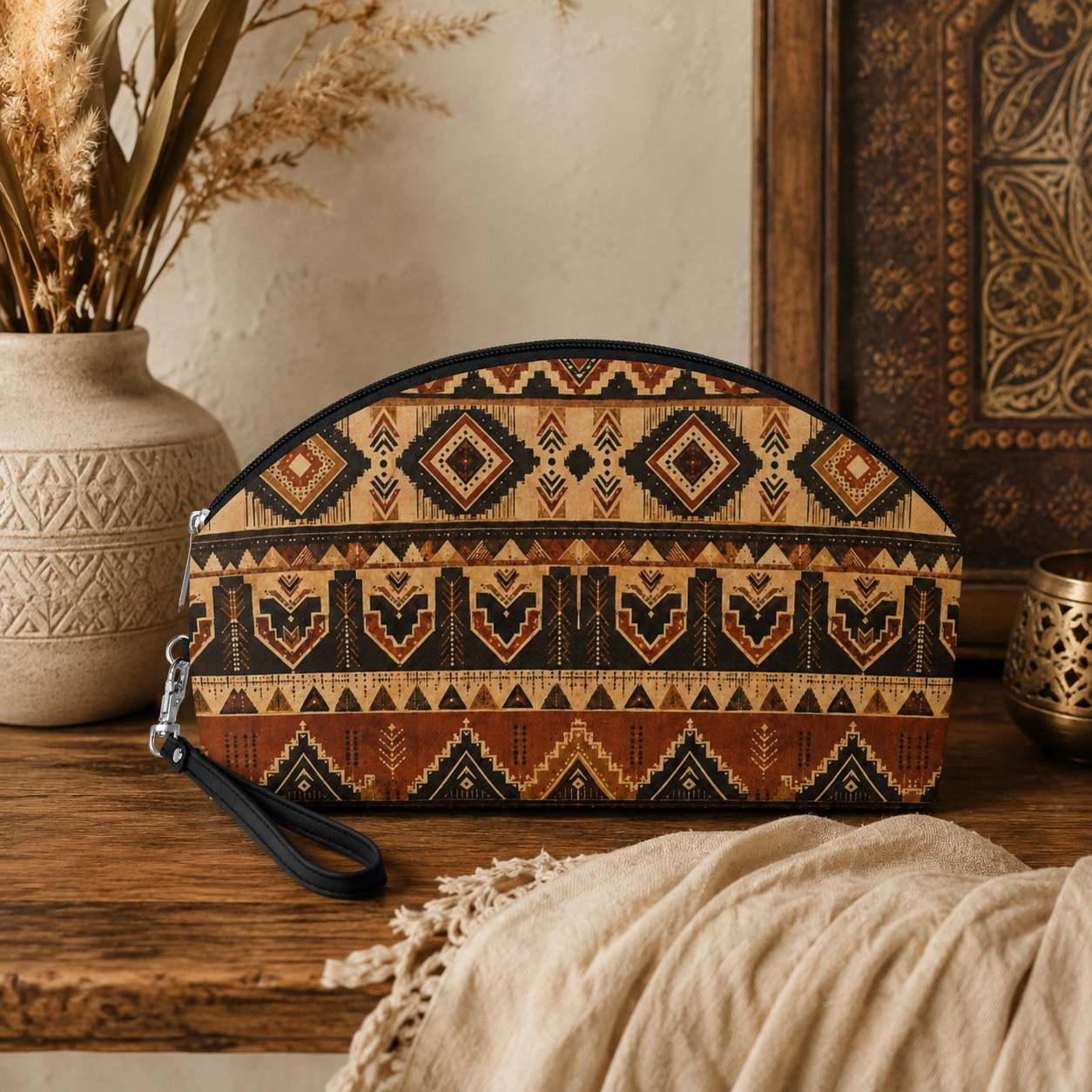 African Tribal Traditional Cosmetic Makeup Pouch