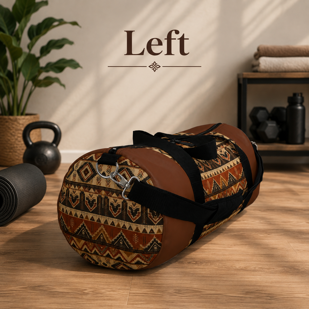 African Tribal Traditional Expresso Gym Duffel Bag