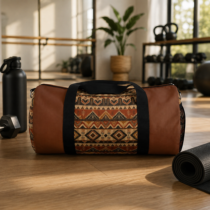 African Tribal Traditional Expresso Gym Duffel Bag