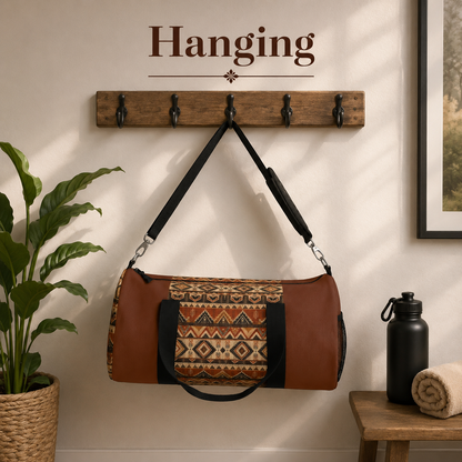 African Tribal Traditional Expresso Gym Duffel Bag