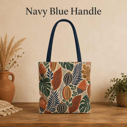 African Tribal Botanical Cacti Leaf Full Art Tote Bag