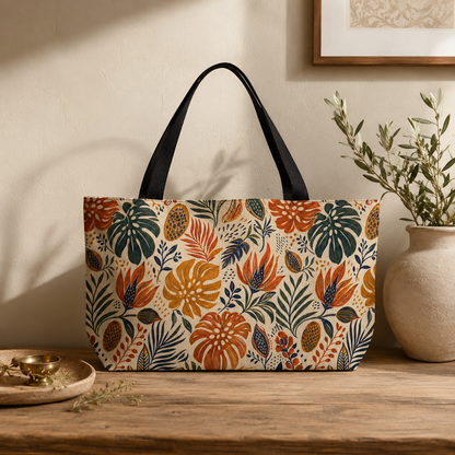 African Tribal Botanical Palm Weekender Tote Bag