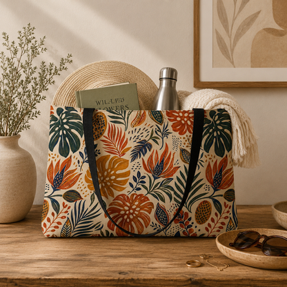 African Tribal Botanical Palm Weekender Tote Bag
