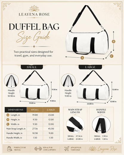 African Tribal Botanical Palm Military Green Gym Duffel Bag