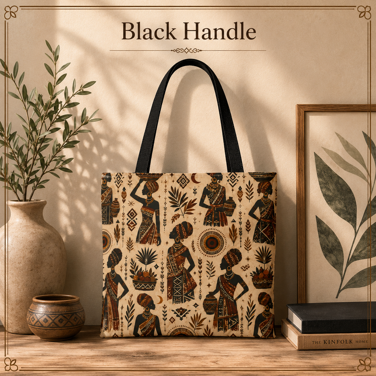 African Woman Figures Full Art Tote Bag
