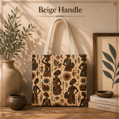 African Woman Figures Full Art Tote Bag