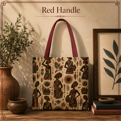 African Woman Figures Full Art Tote Bag