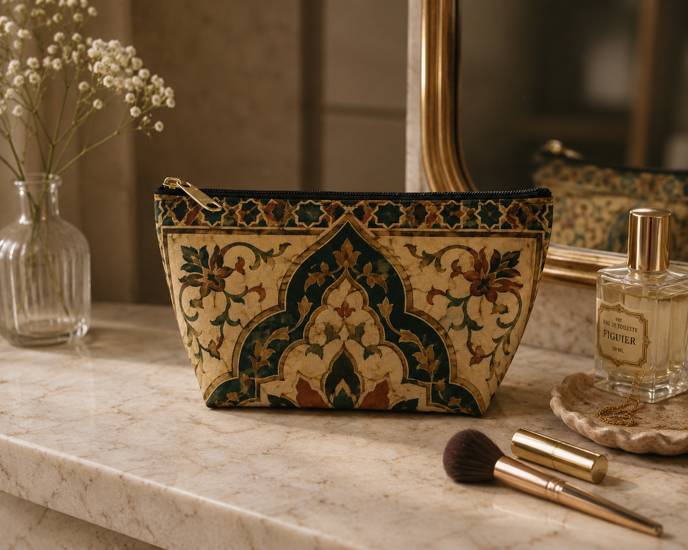 Vintage Moroccan Makeup Bag