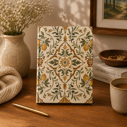 Mediterranean Moroccan Hardcover Journal