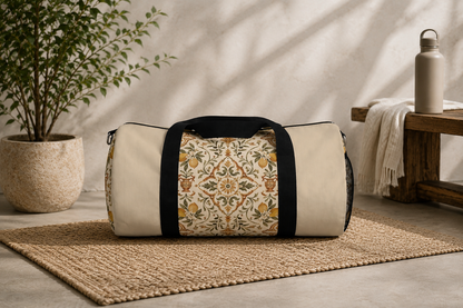 Mediterranean Moroccan Lemon Gym Duffle Bag