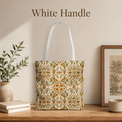 Mediterranean Moroccan Lemon Ornate Tote Bag