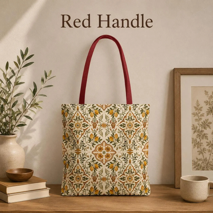 Mediterranean Moroccan Lemon Ornate Tote Bag