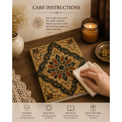 Vintage Moroccan Hardcover Journal