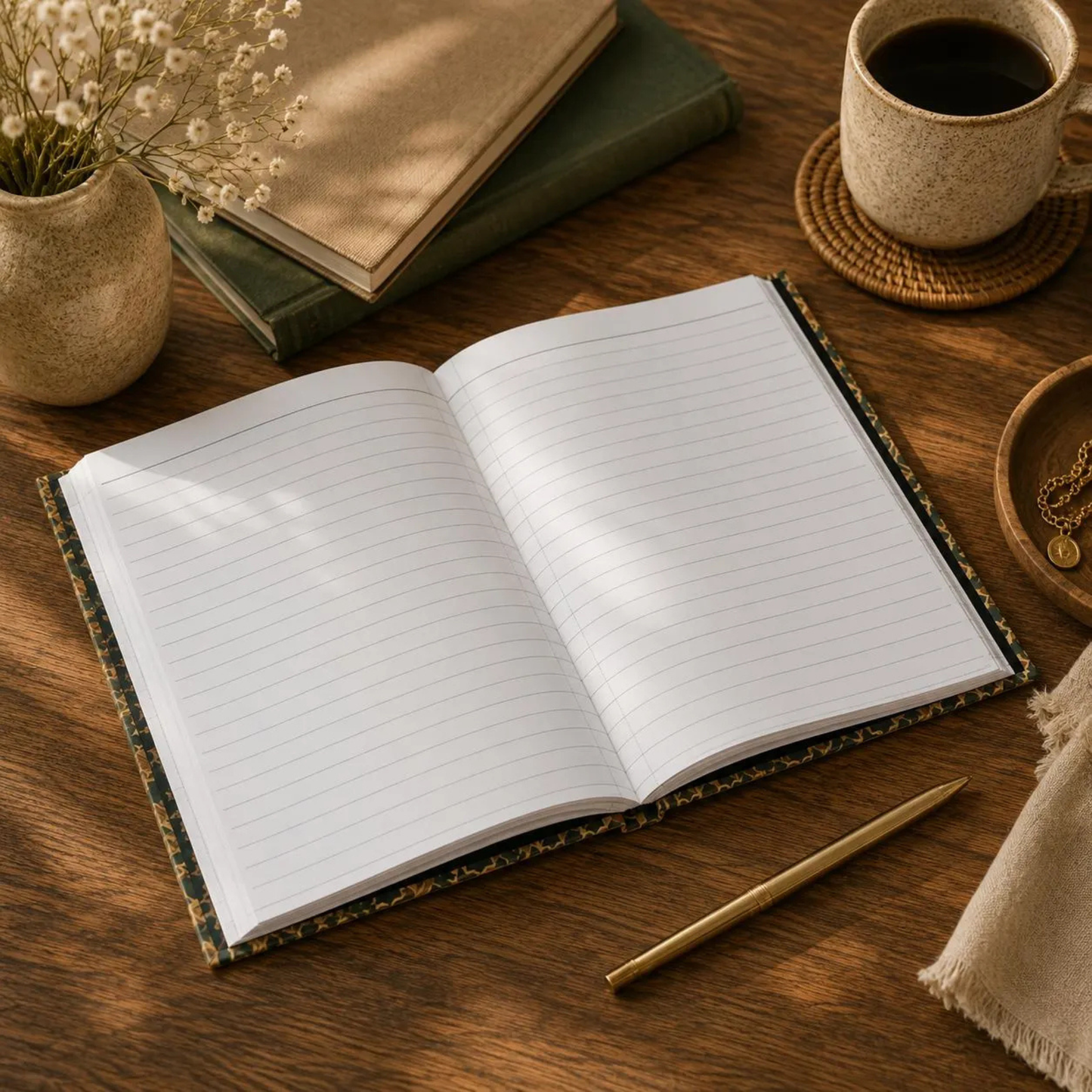 Vintage Moroccan Hardcover Journal
