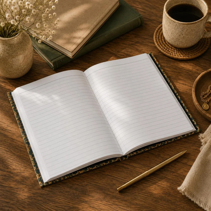 Vintage Moroccan Hardcover Journal