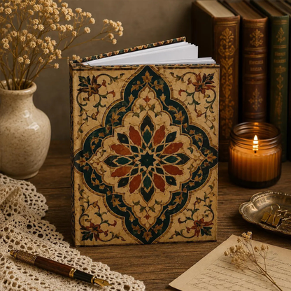 Vintage Moroccan Hardcover Journal