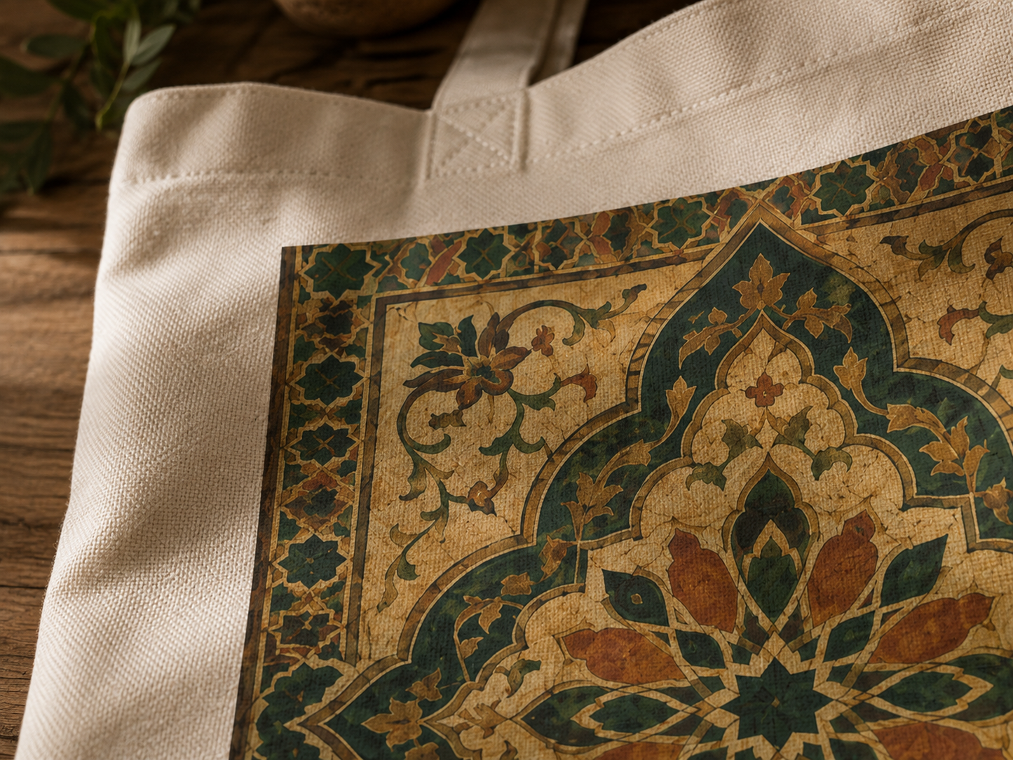 100% Cotton Vintage Moroccan Tote Bag