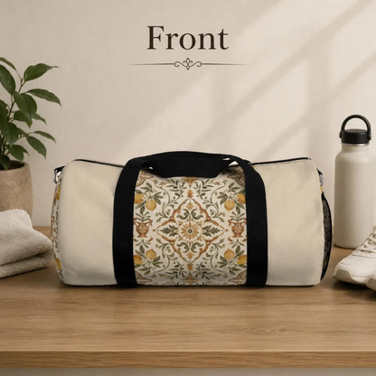 Mediterranean Moroccan Lemon Gym Duffle Bag