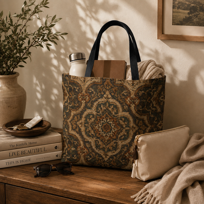 Moroccan Mandala Full Art Tote Bag