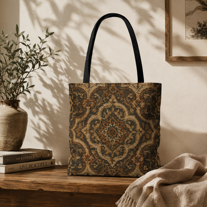 Moroccan Mandala Full Art Tote Bag