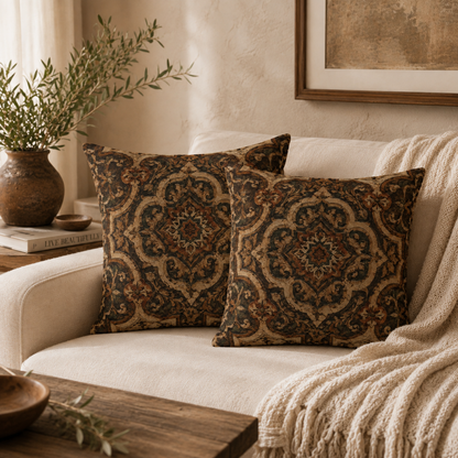 Moroccan Mandala Pillow Case Cover