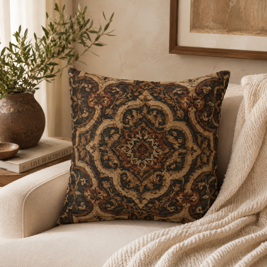 Moroccan Mandala Pillow Case Cover