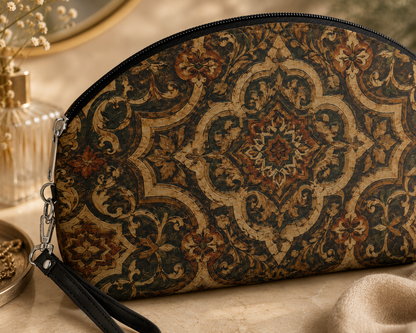 Moroccan Mandala Cosmetic Makeup Pouch