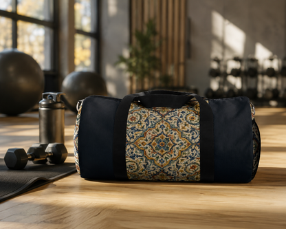 Mediterranean Spanish Navy Blue Gym Duffle Bag