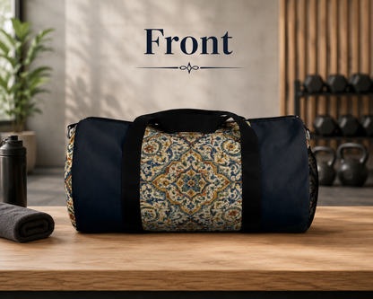 Mediterranean Spanish Navy Blue Gym Duffle Bag