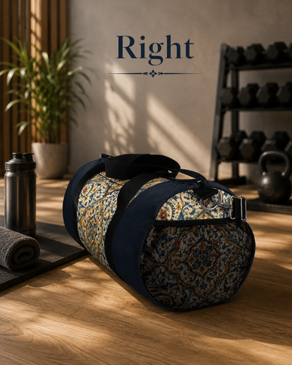 Mediterranean Spanish Navy Blue Gym Duffle Bag