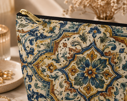 Moroccan Spanish T-Bottom Makeup Bag