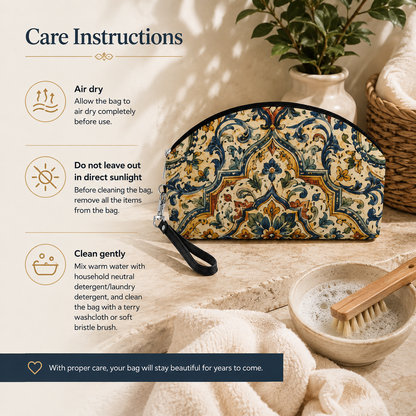 Moroccan Spanish Cosmetic Makeup Pouch