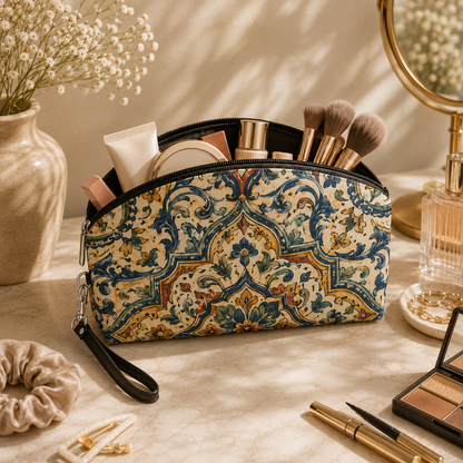 Moroccan Spanish Cosmetic Makeup Pouch
